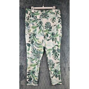 Bebe Sport Capri Activewear Leggings size 2X Floral Abstract 2 Pair